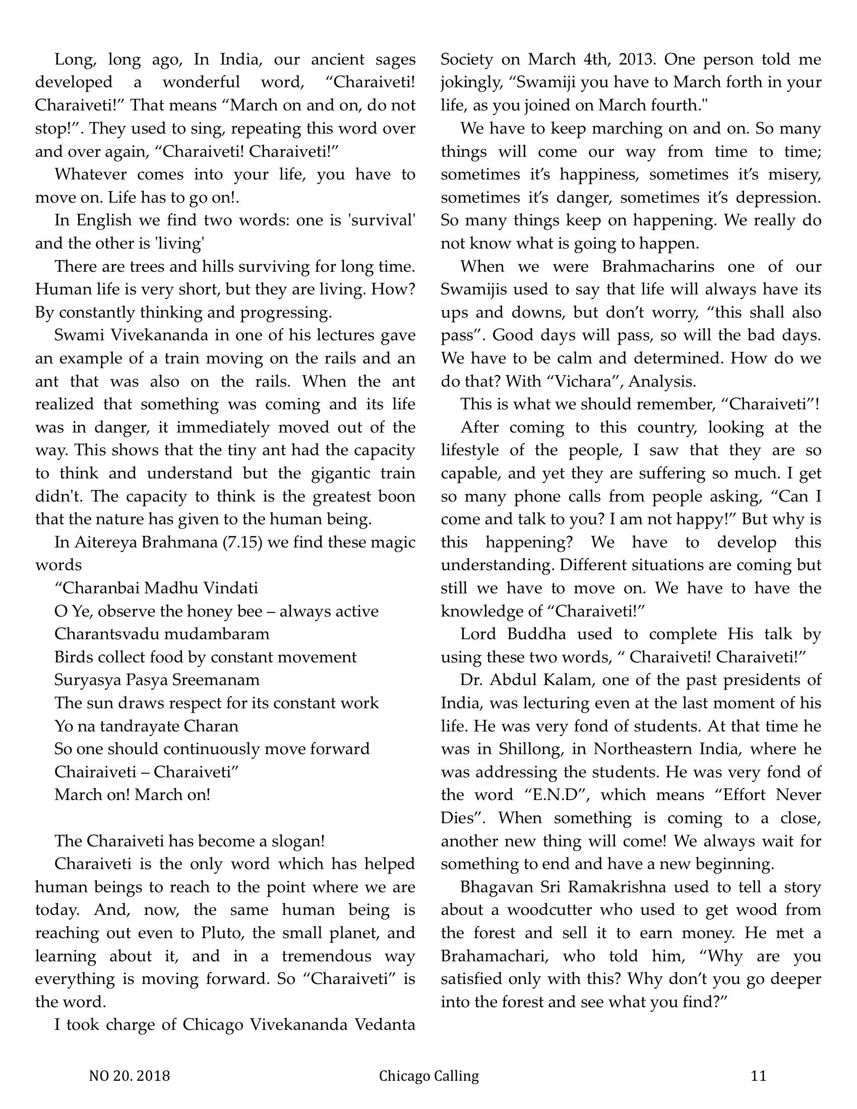 Chicago Calling ezine
