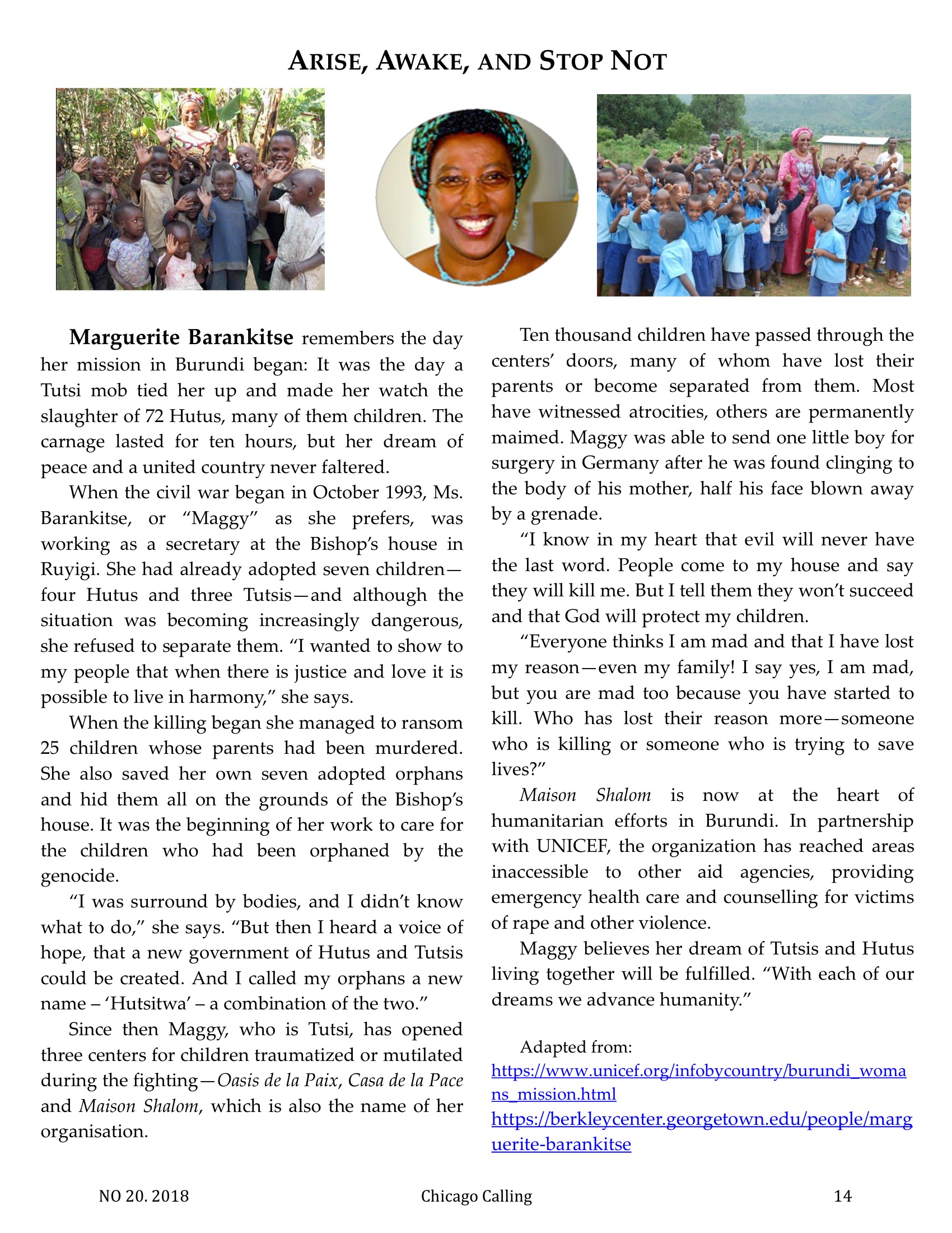 Chicago Calling ezine