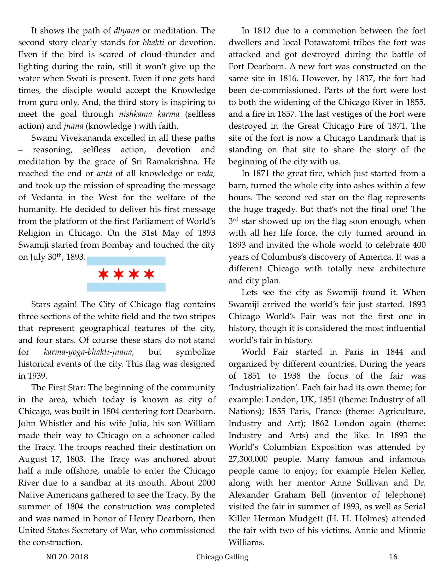 Chicago Calling ezine
