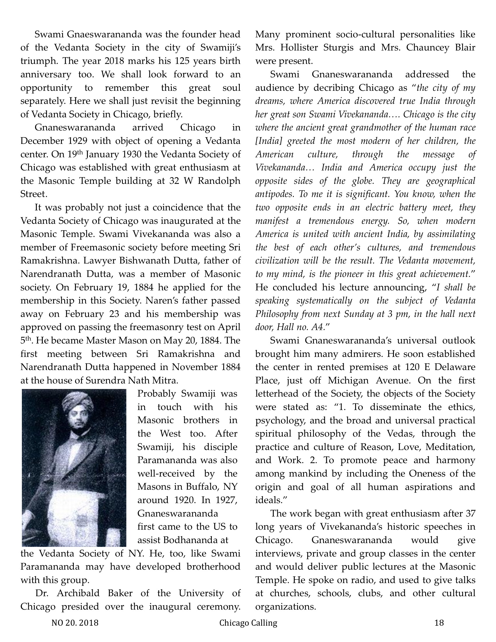 Chicago Calling ezine