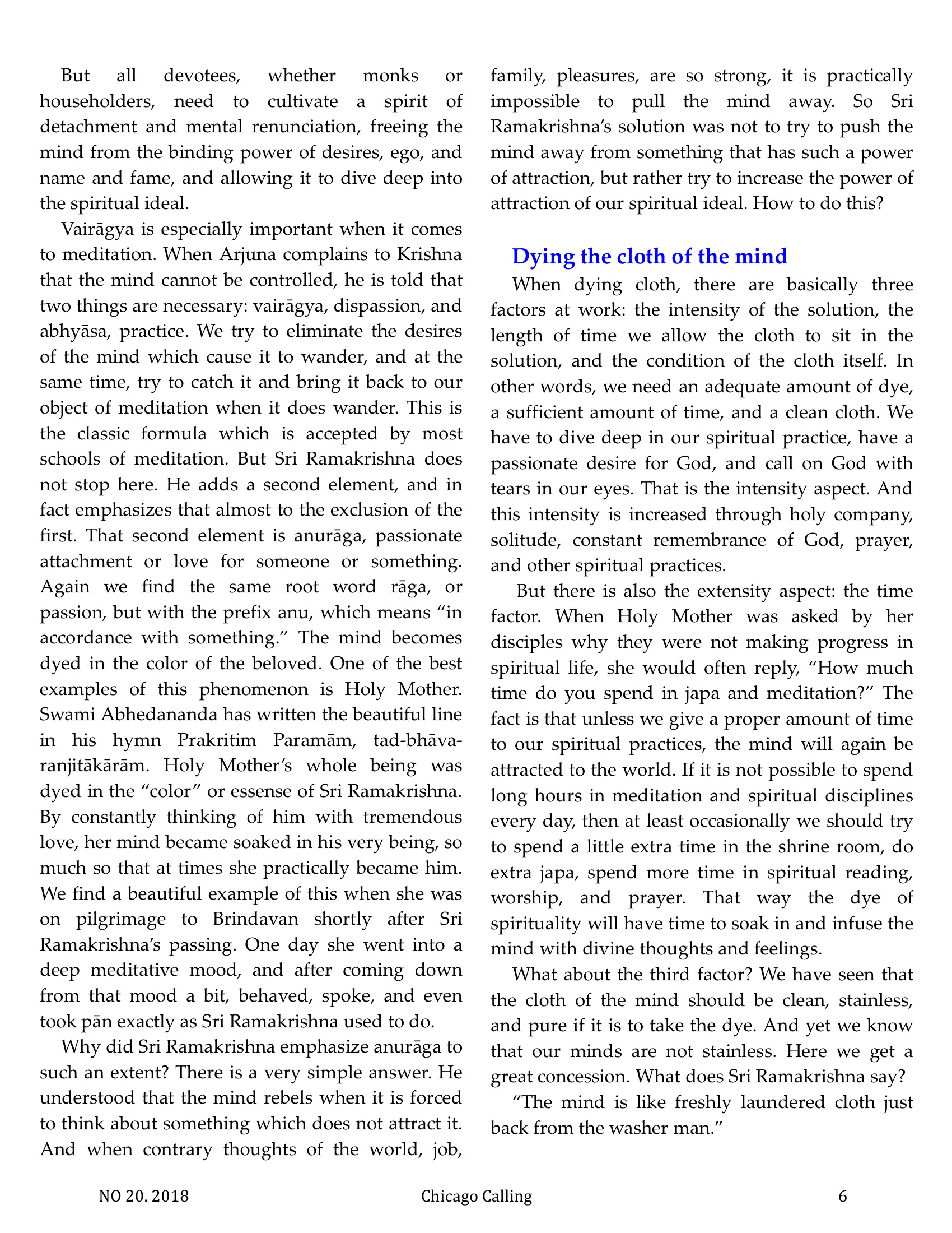 Chicago Calling ezine
