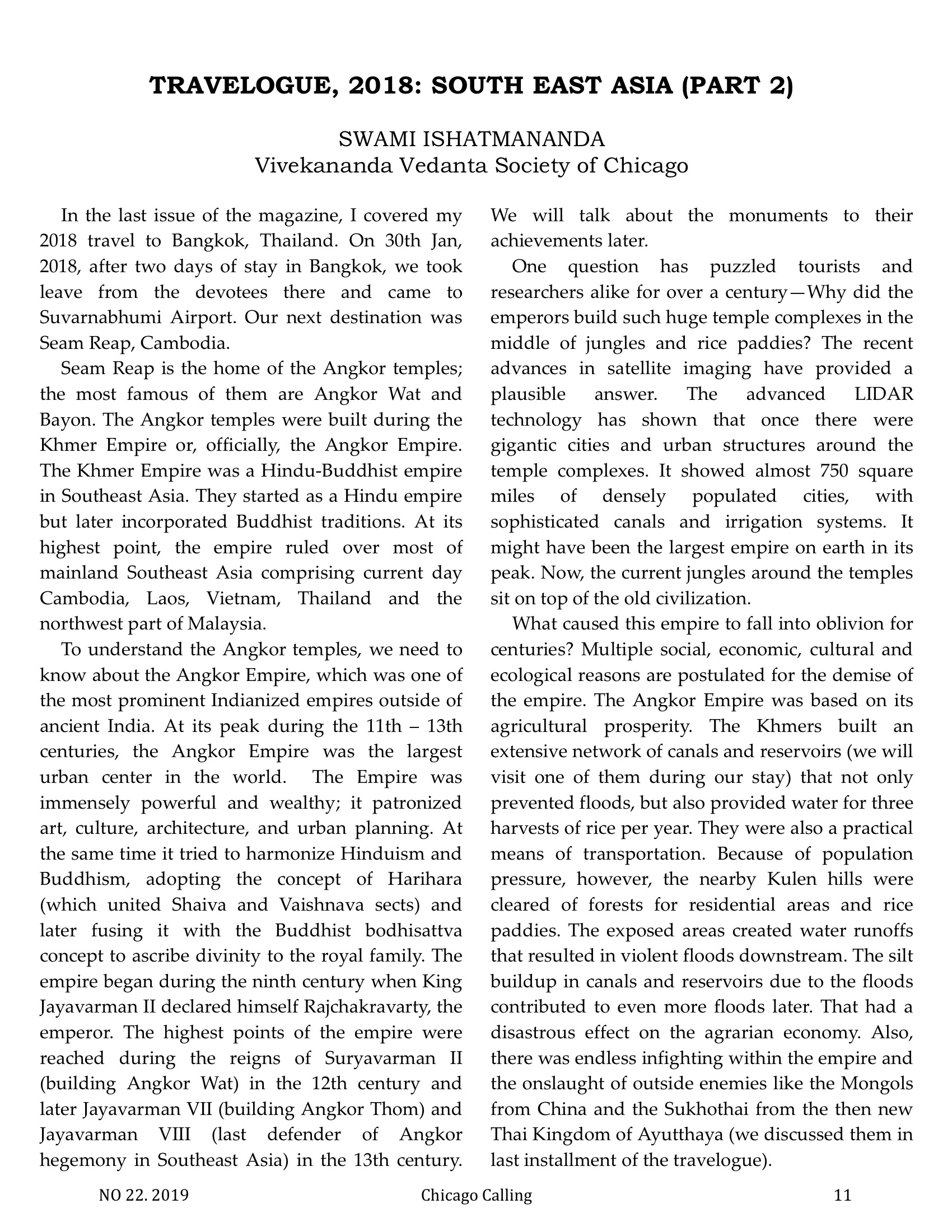 Chicago Calling ezine