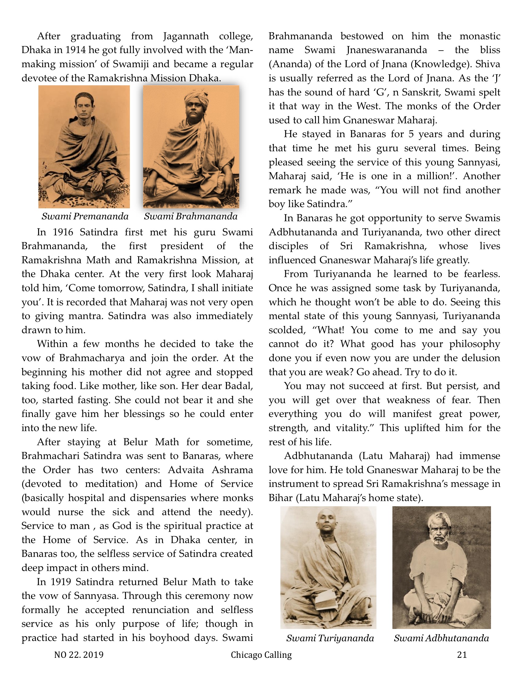 Chicago Calling ezine
