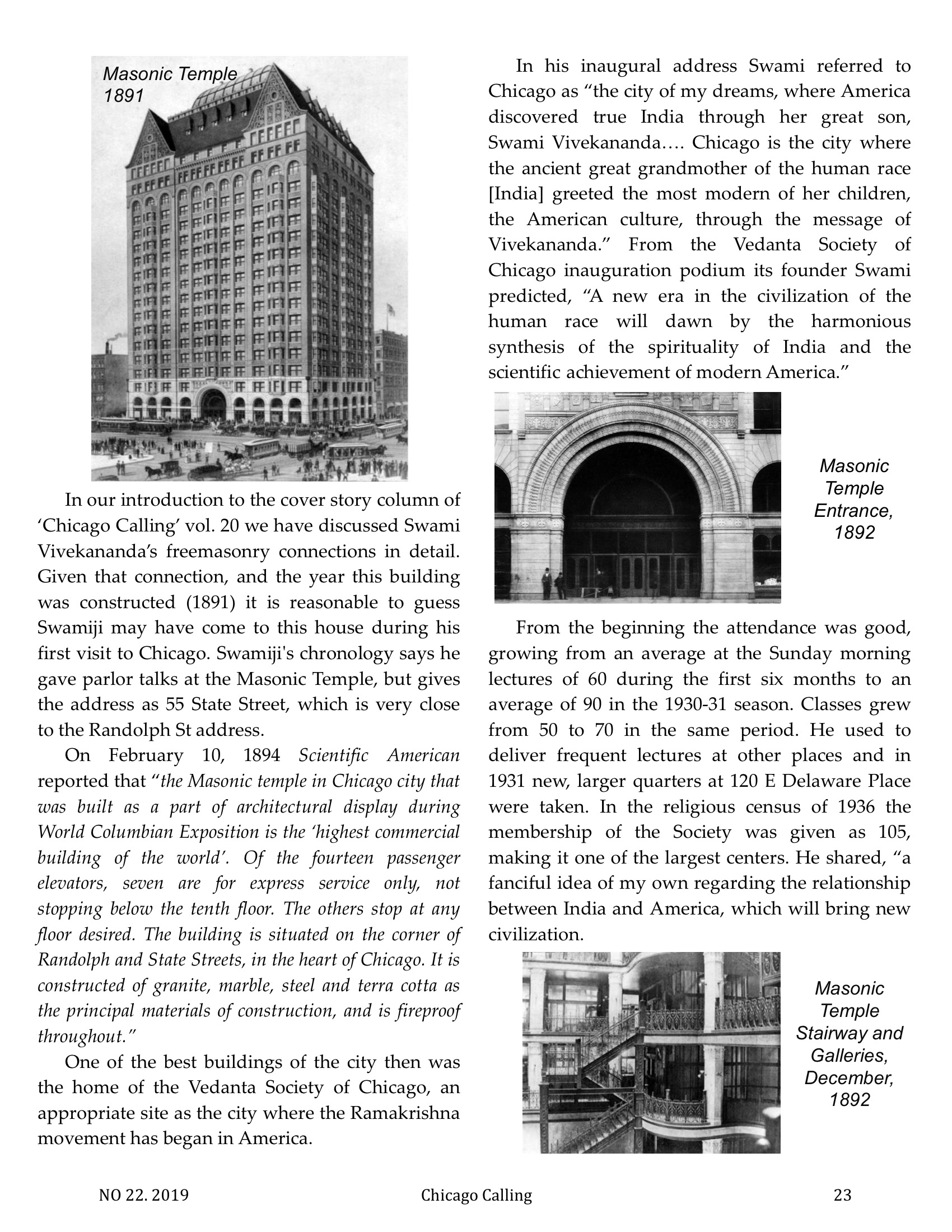 Chicago Calling ezine