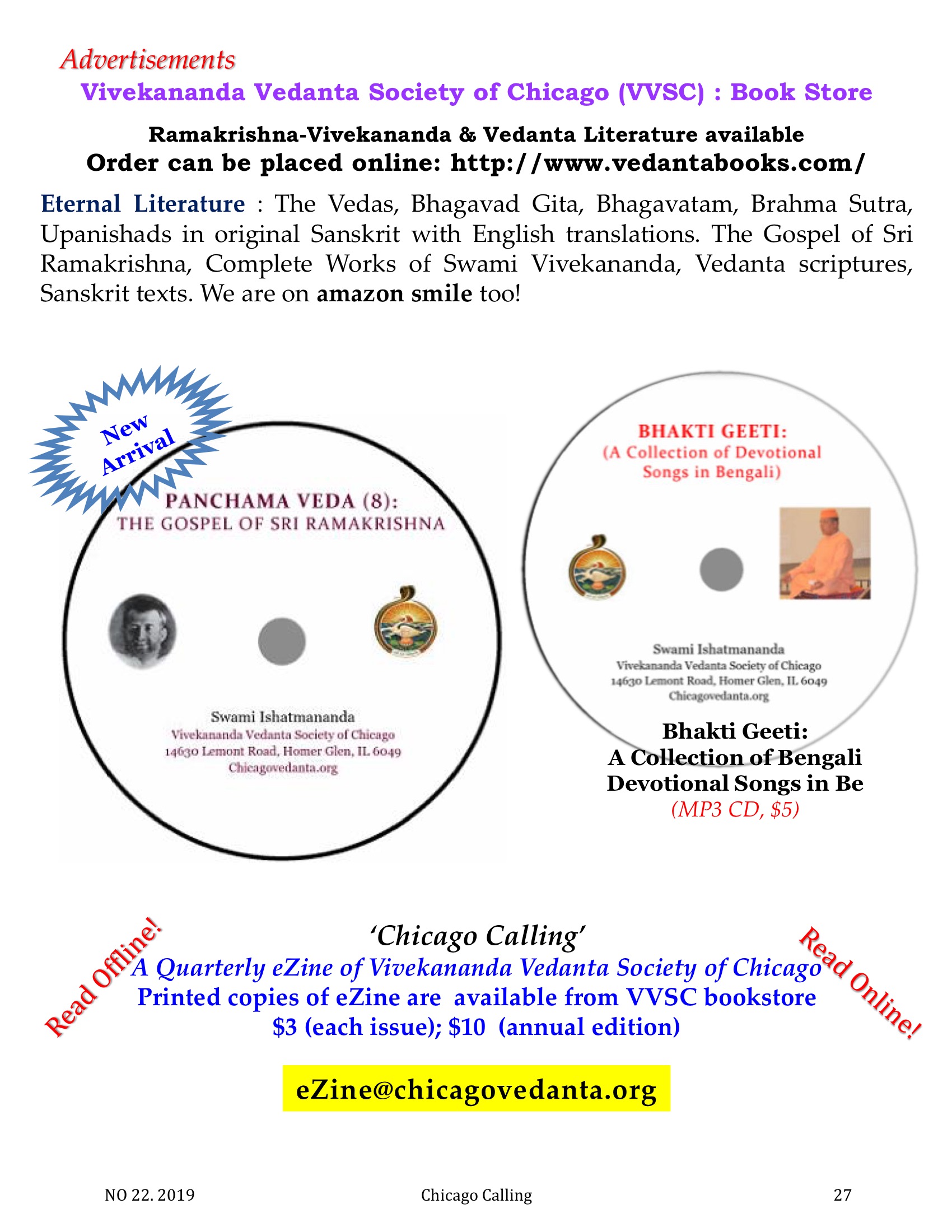 Chicago Calling ezine