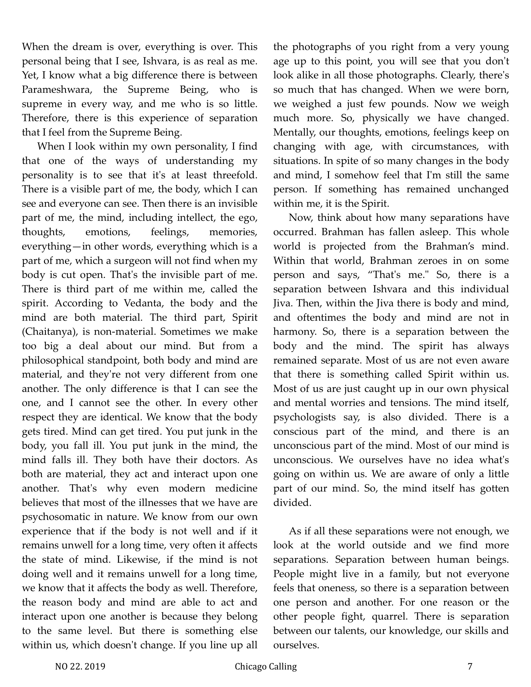 Chicago Calling ezine