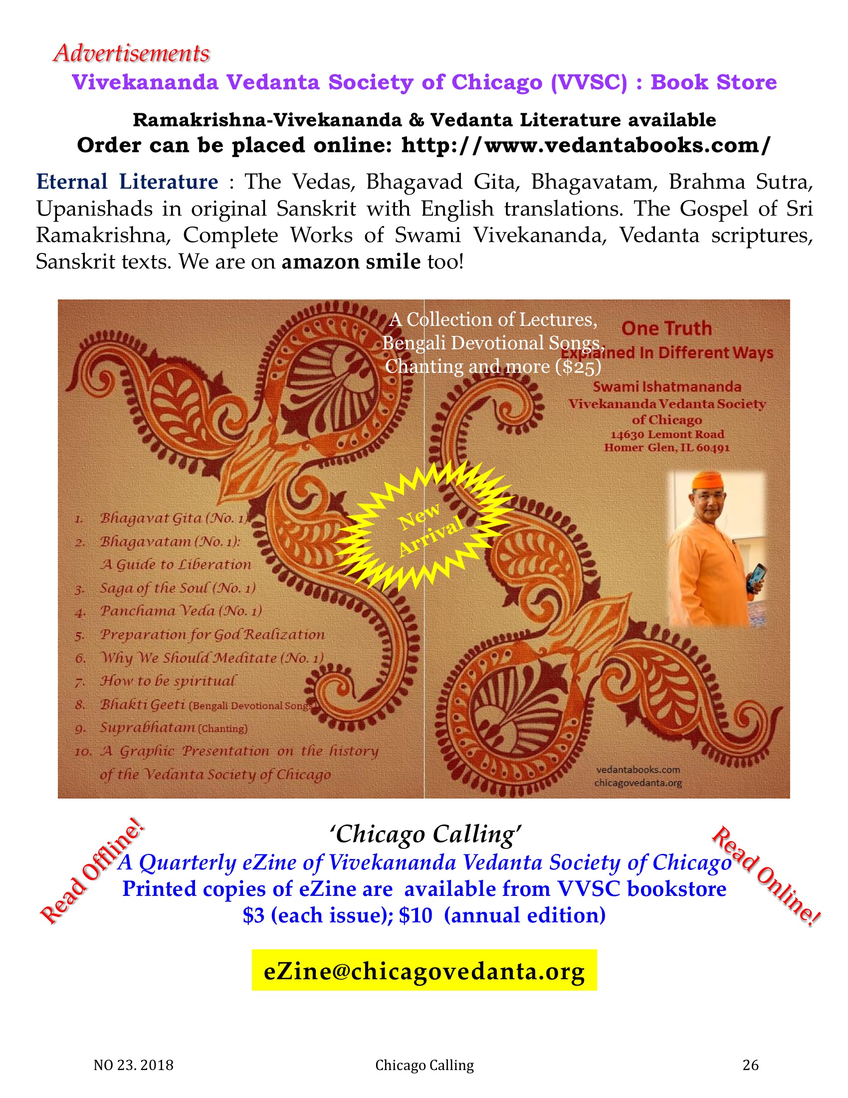Chicago Calling ezine