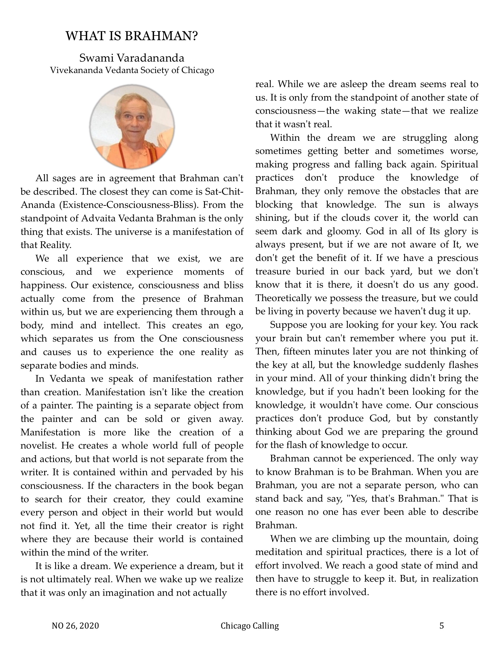Chicago Calling ezine
