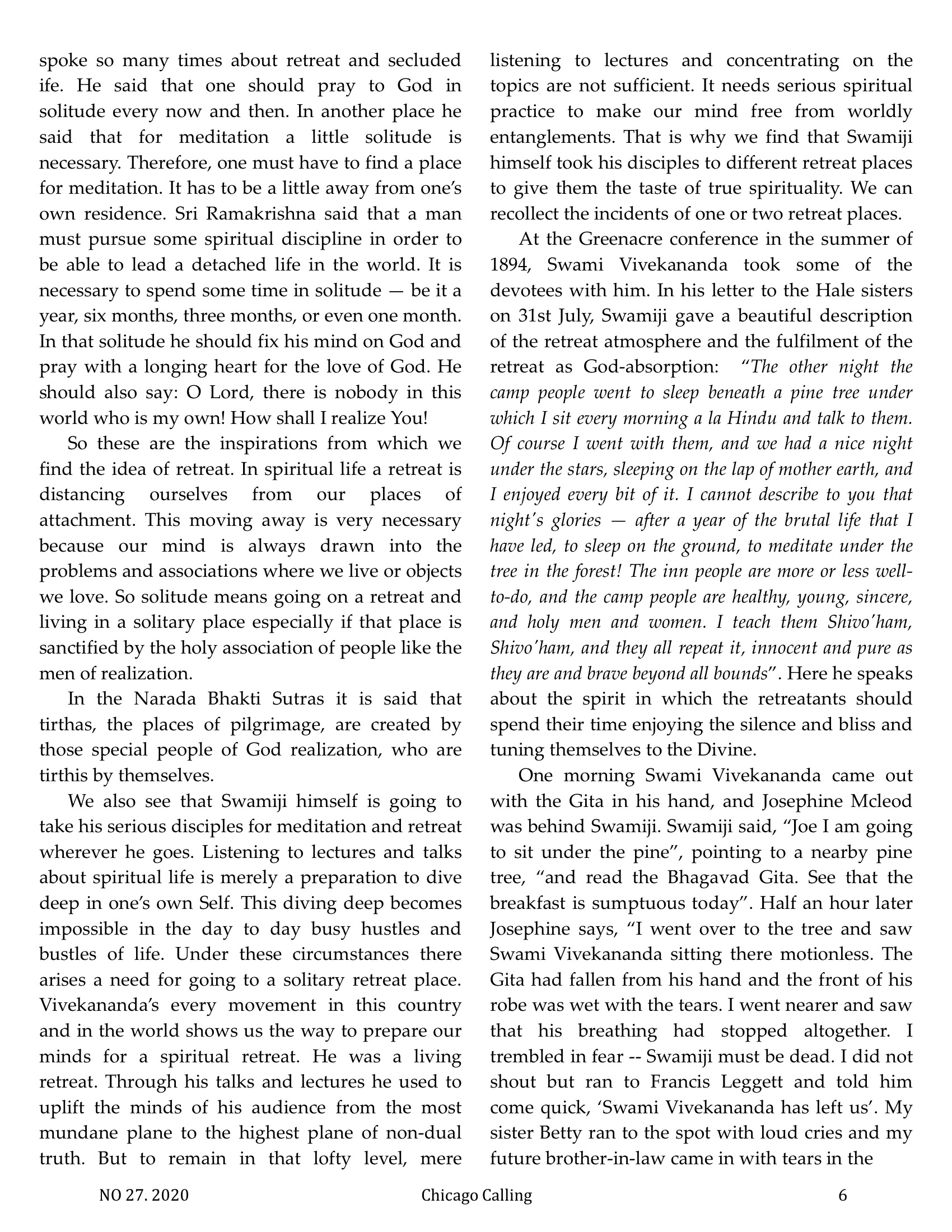 Chicago Calling ezine