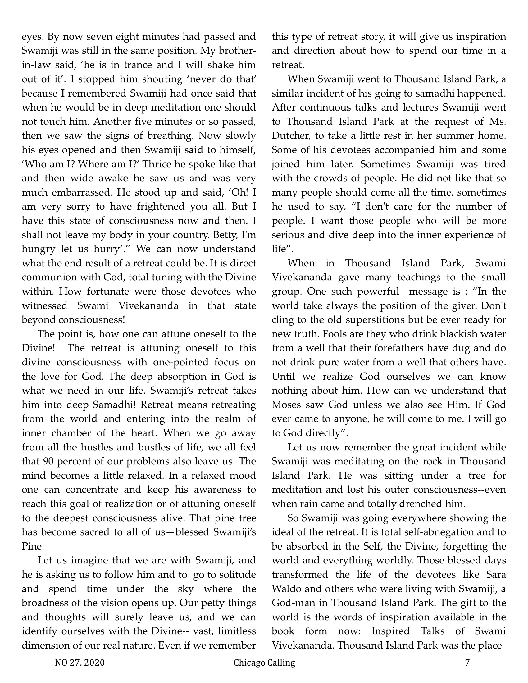 Chicago Calling ezine