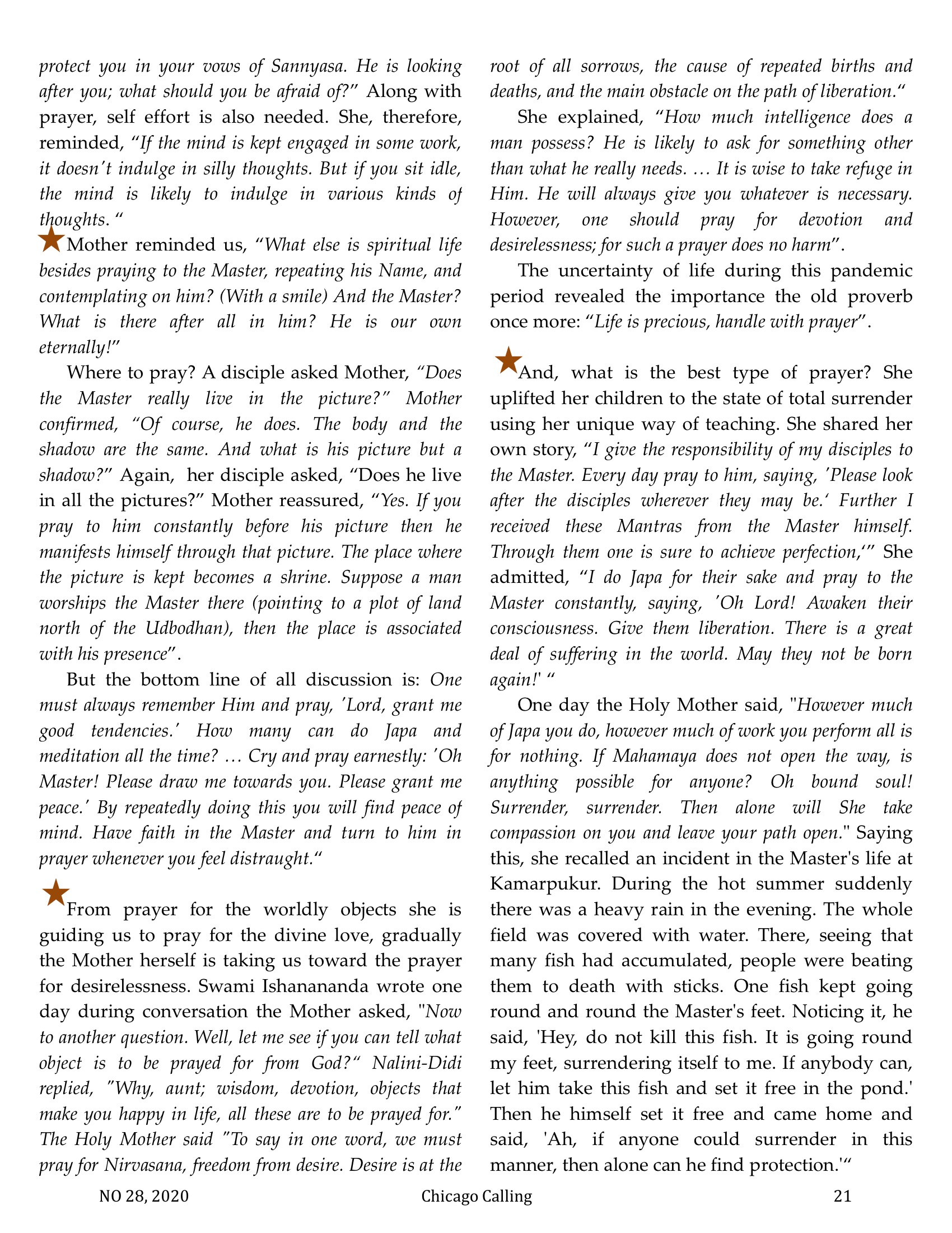 Chicago Calling ezine
