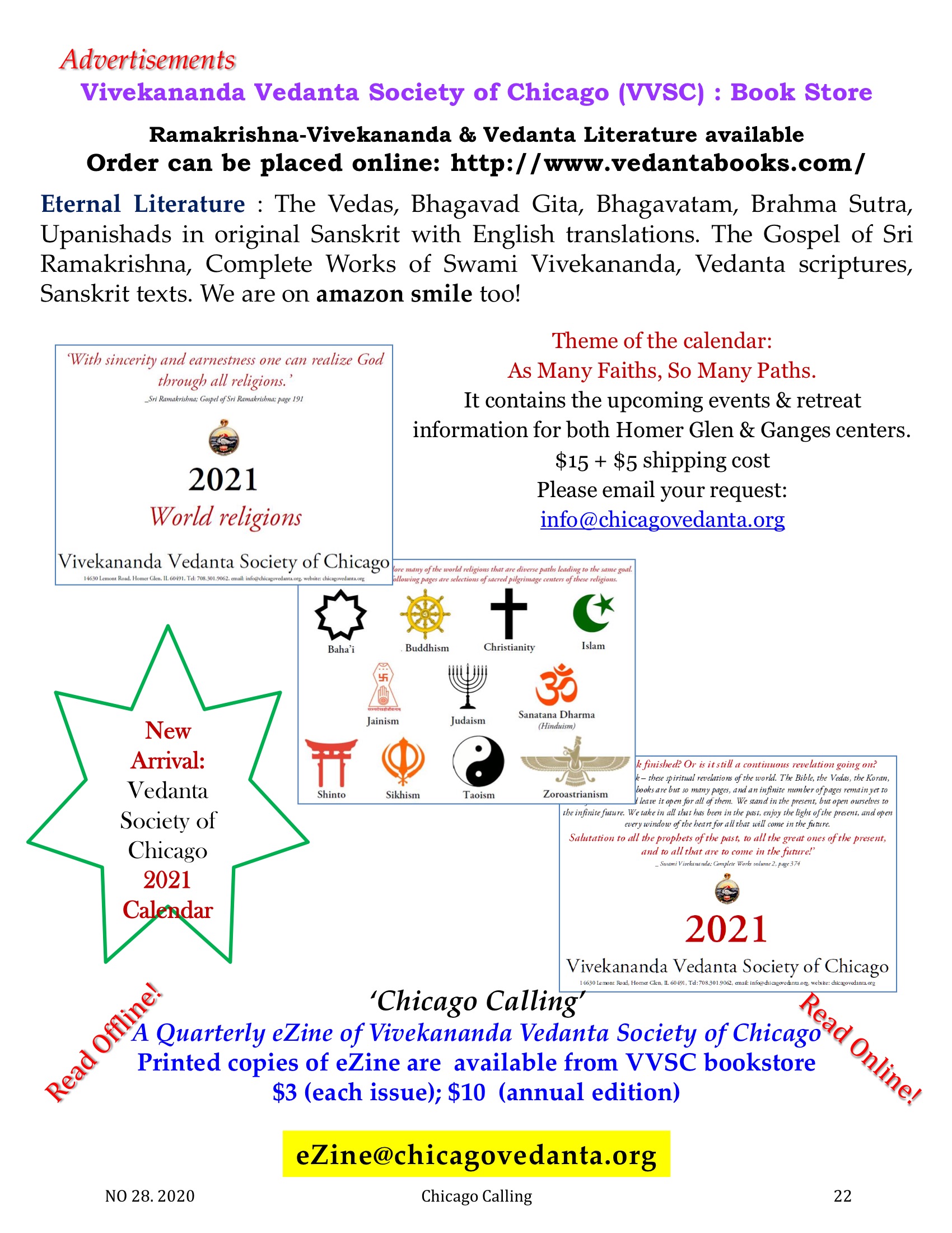 Chicago Calling ezine