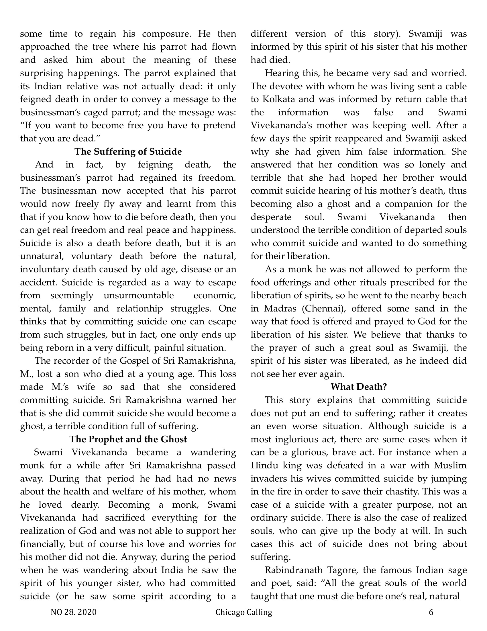 Chicago Calling ezine