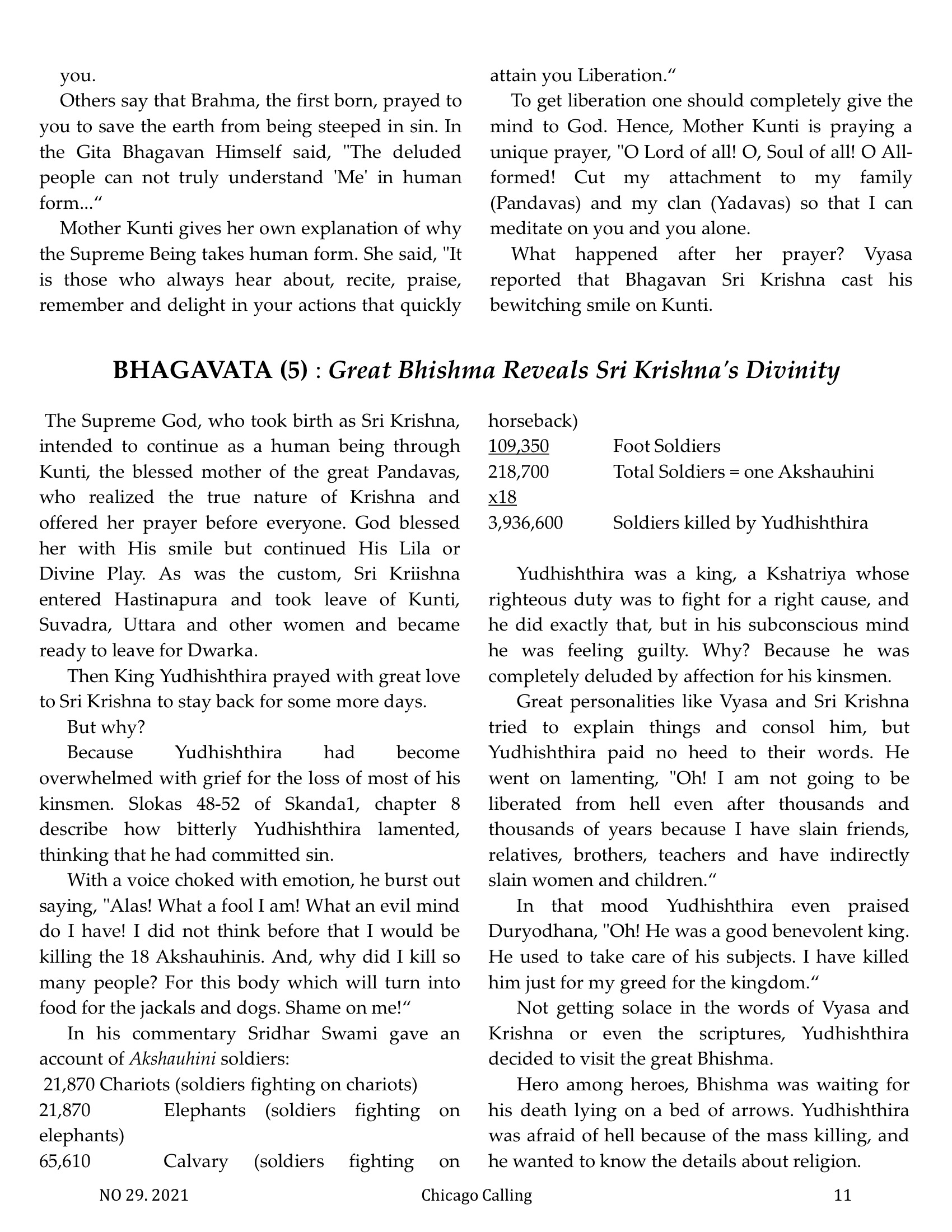 Chicago Calling ezine