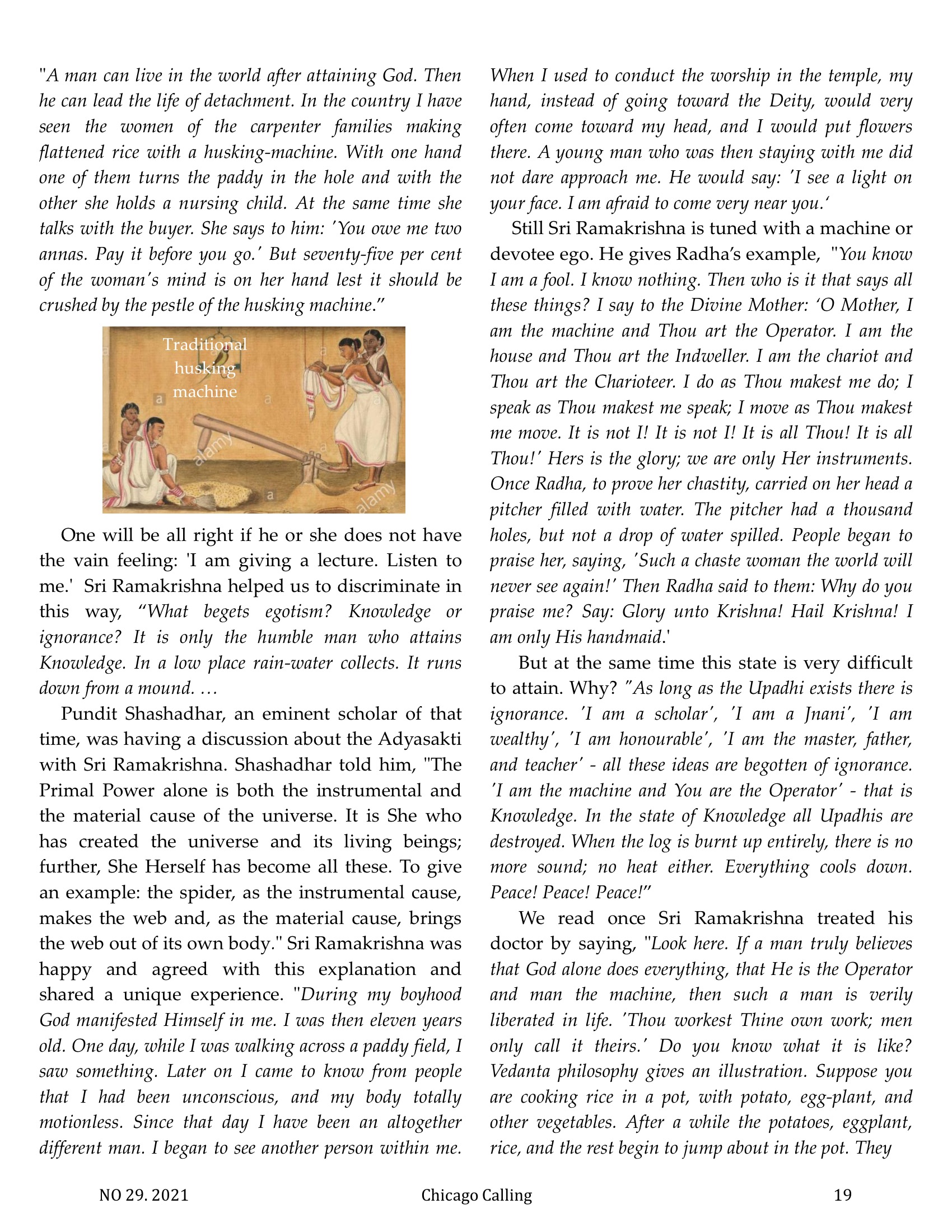 Chicago Calling ezine