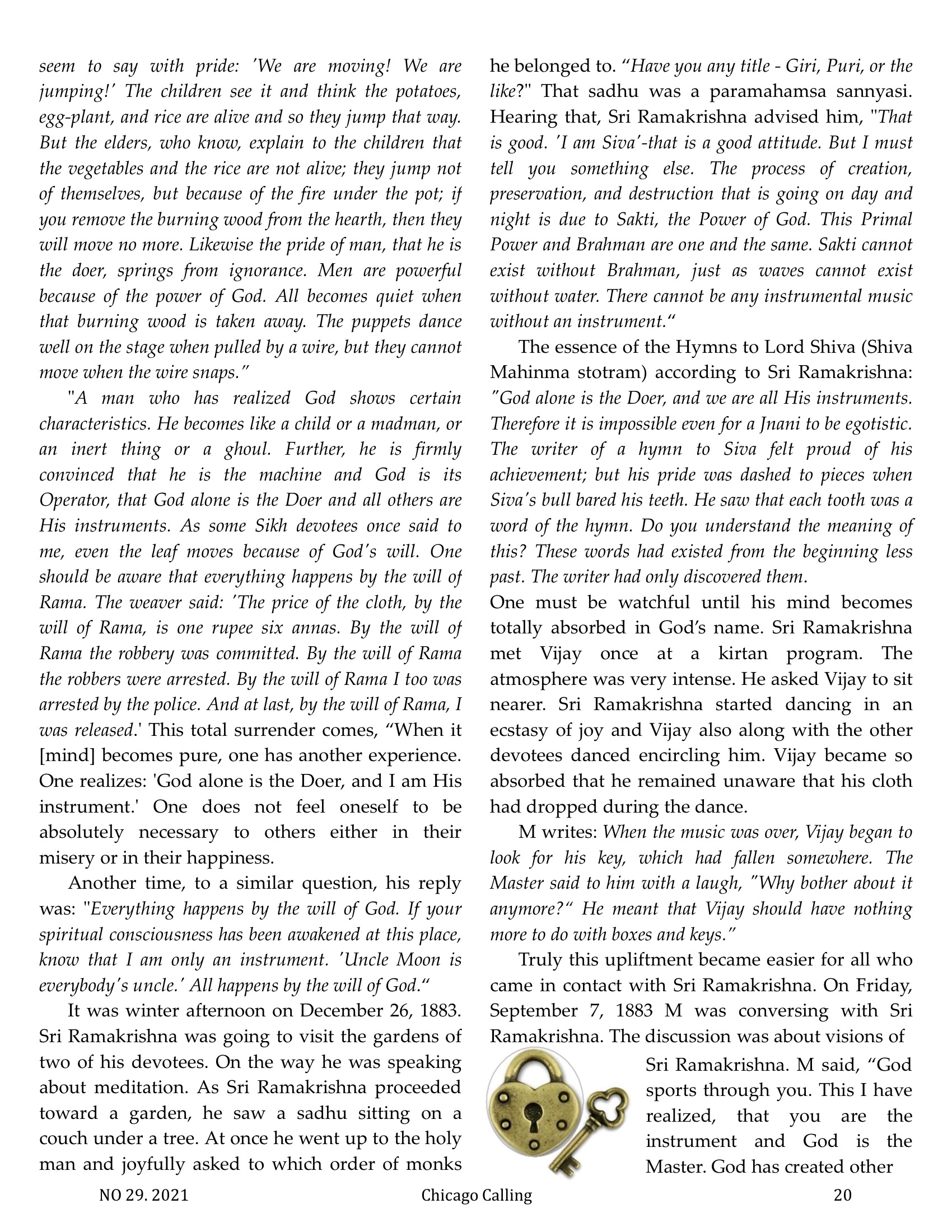Chicago Calling ezine