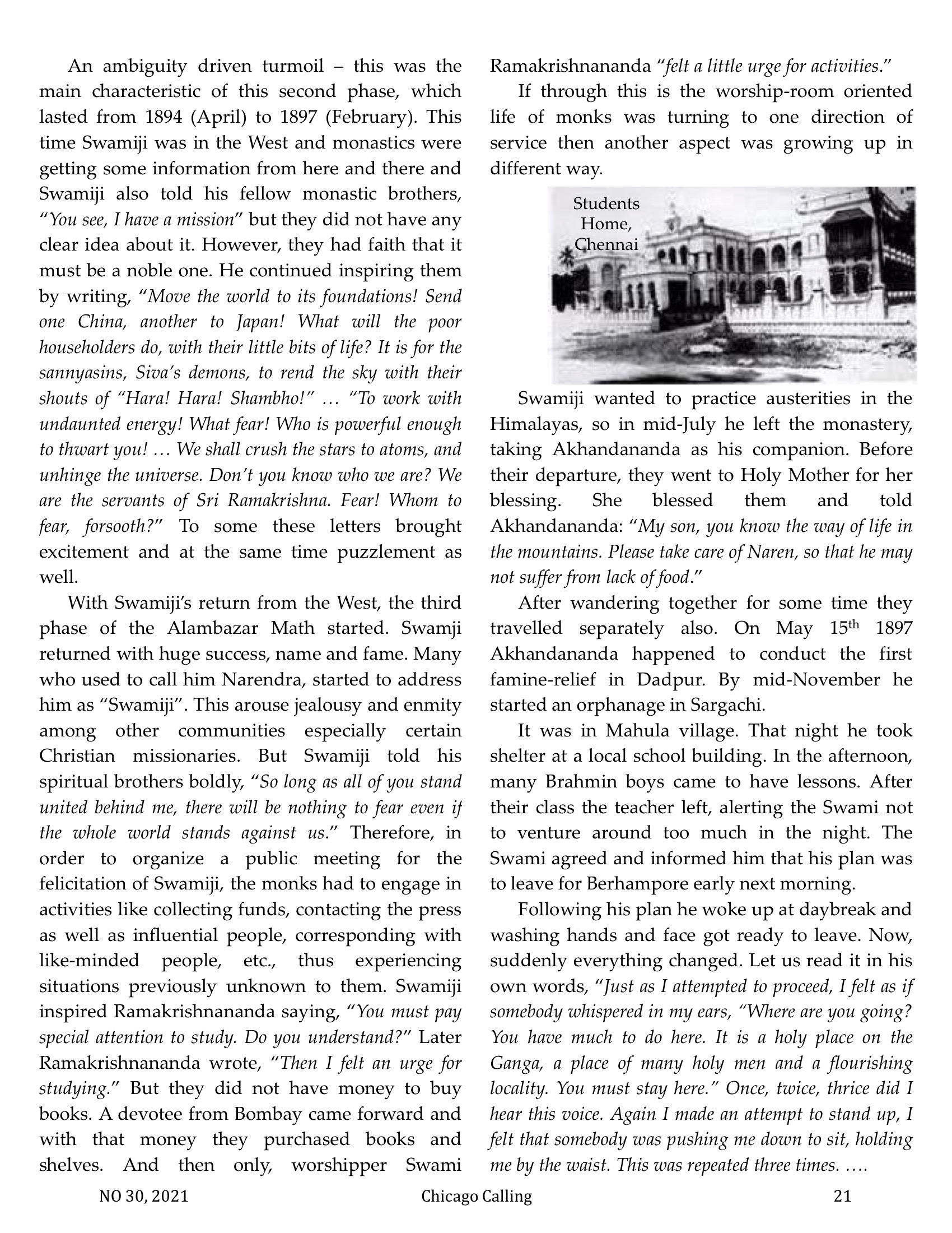 Chicago Calling ezine