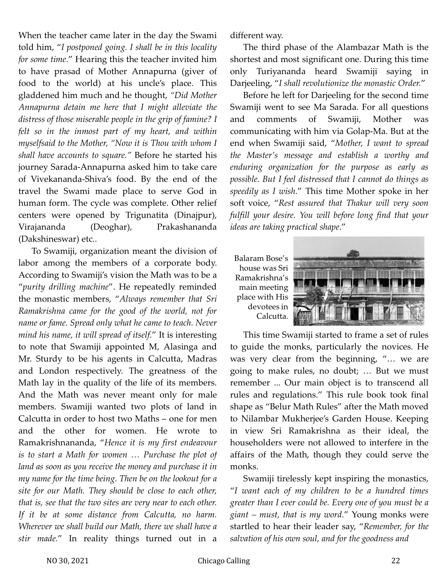 Chicago Calling ezine