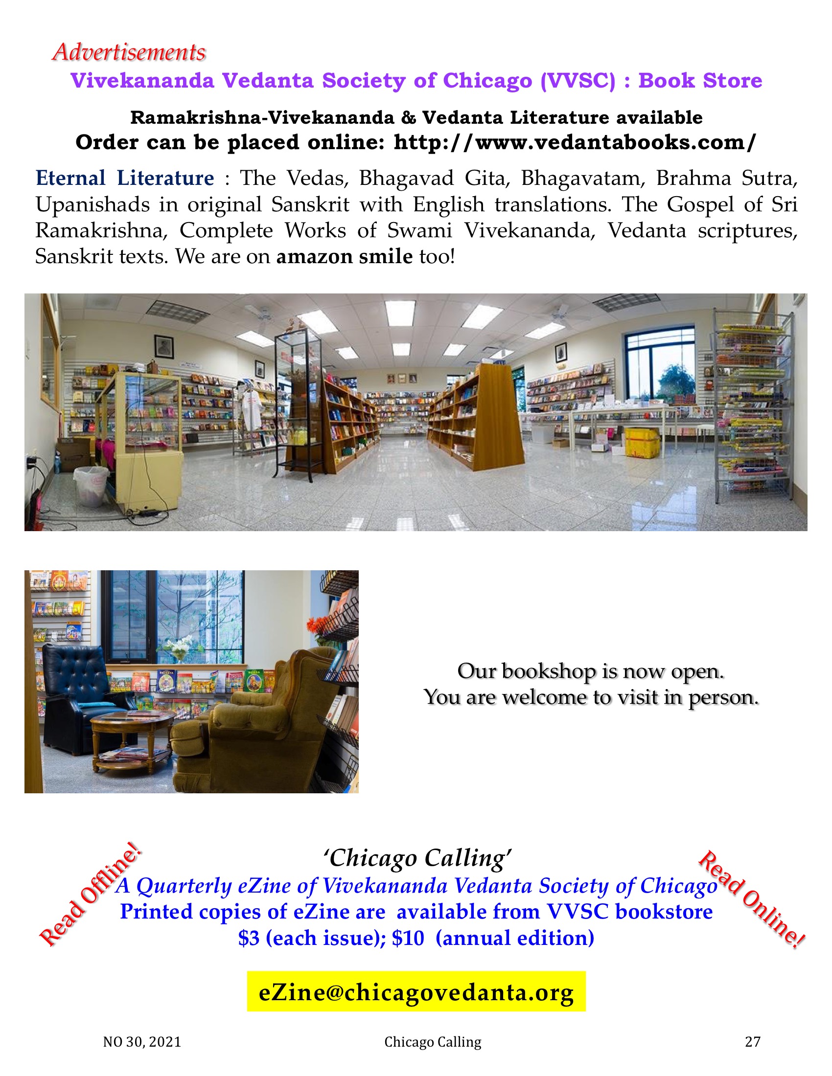 Chicago Calling ezine
