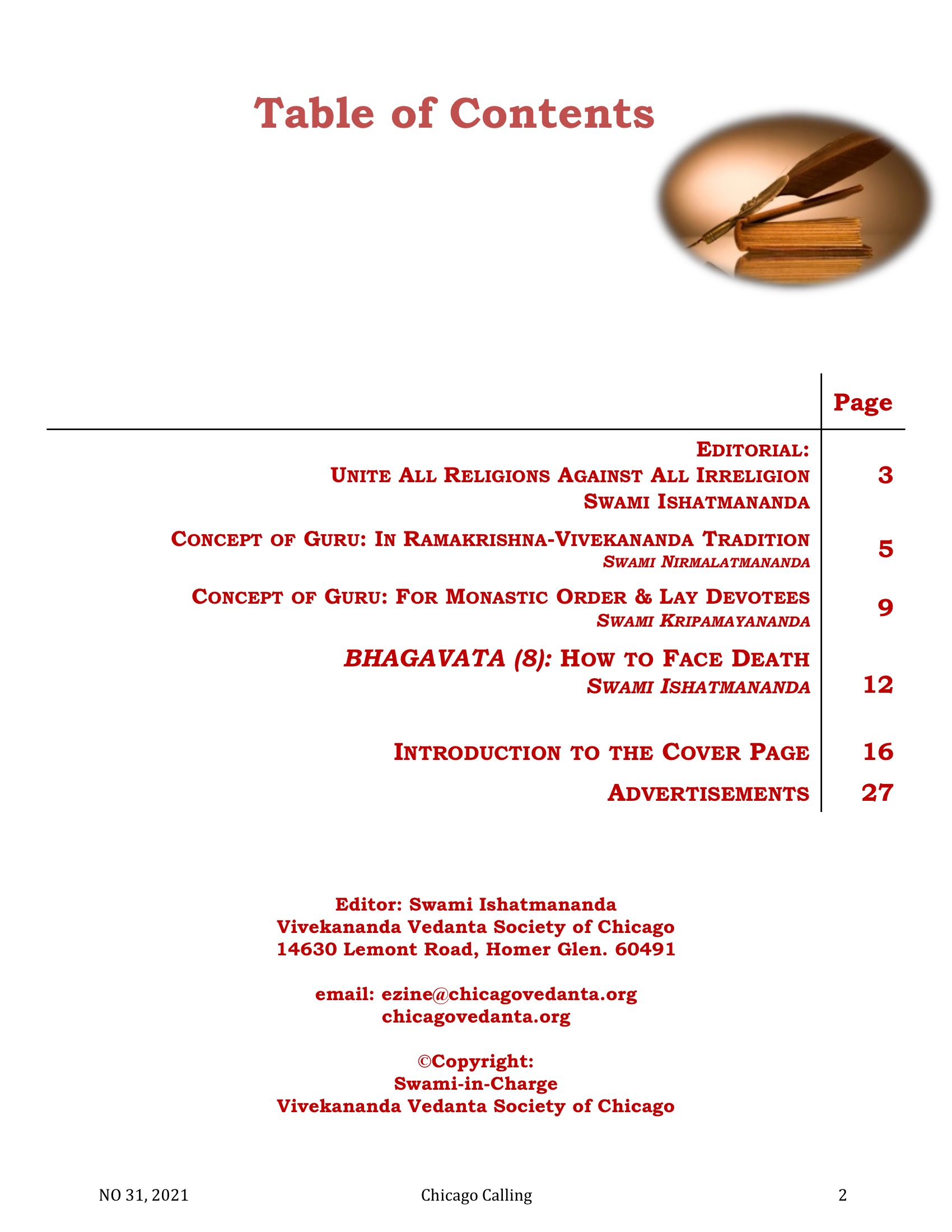 Chicago Calling ezine