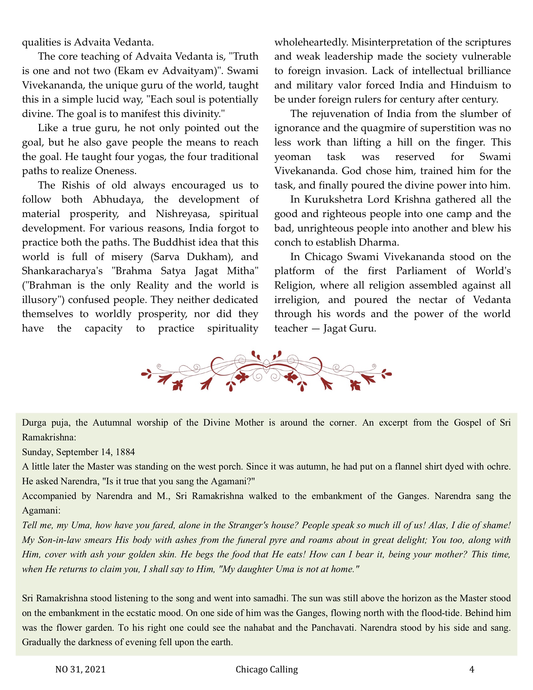 Chicago Calling ezine