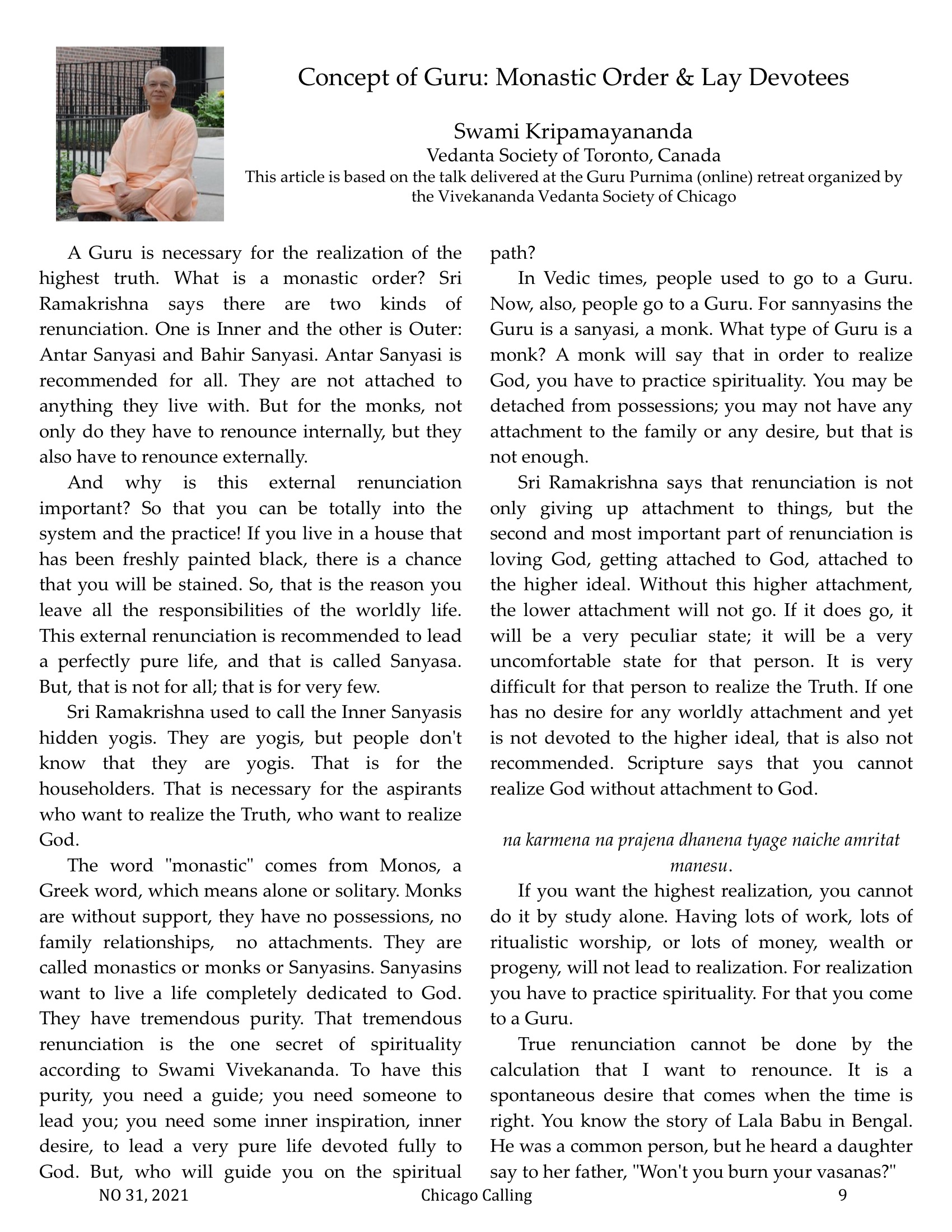 Chicago Calling ezine