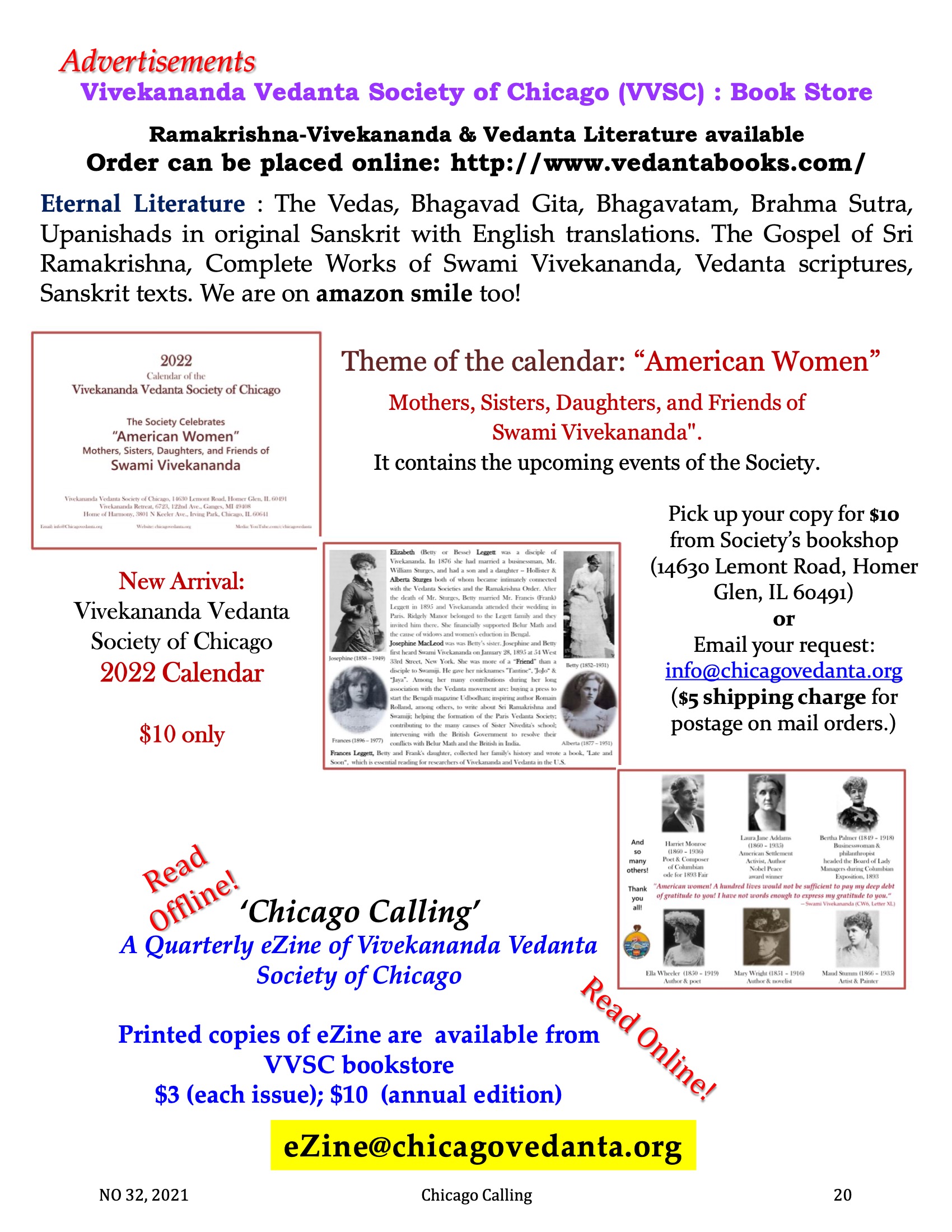 Chicago Calling ezine
