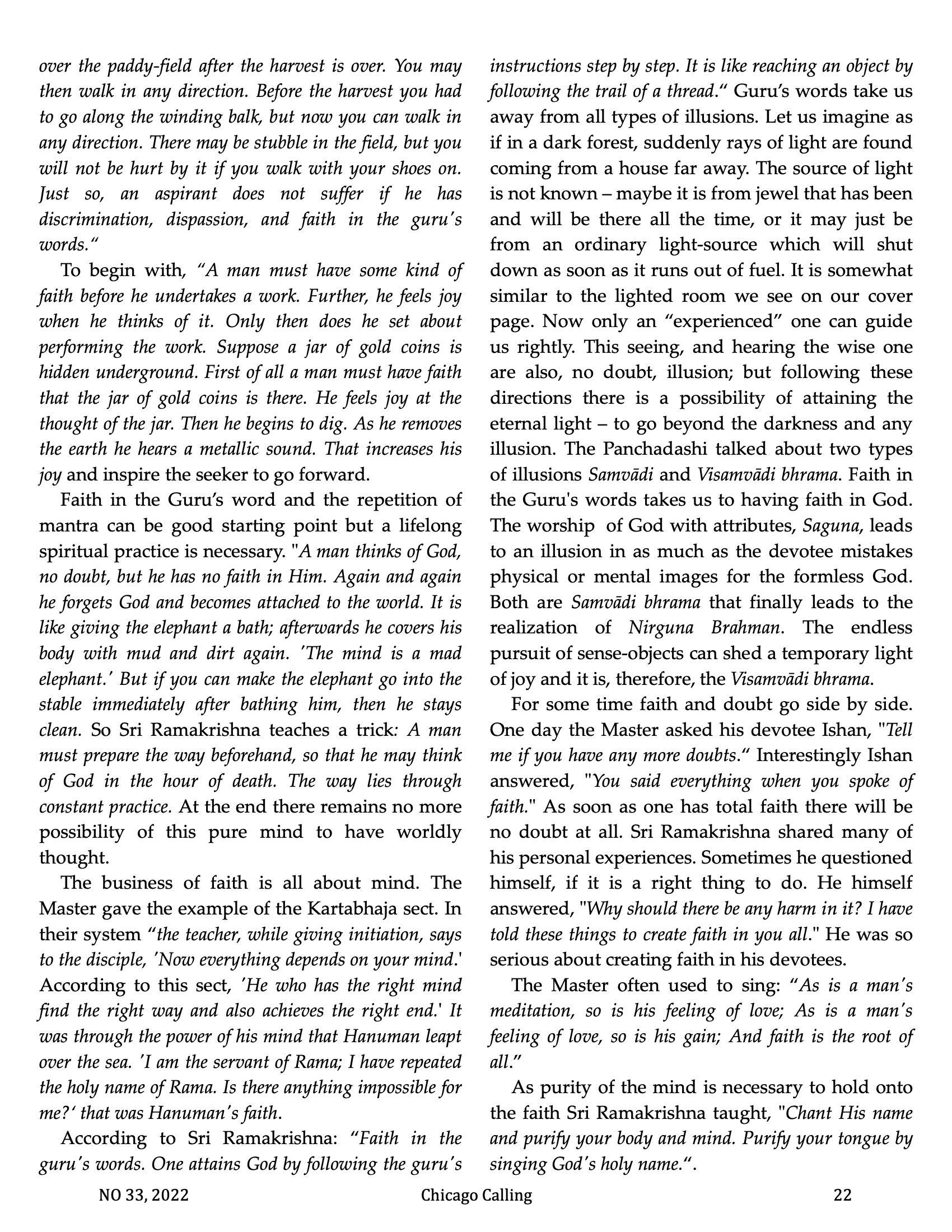 Chicago Calling ezine