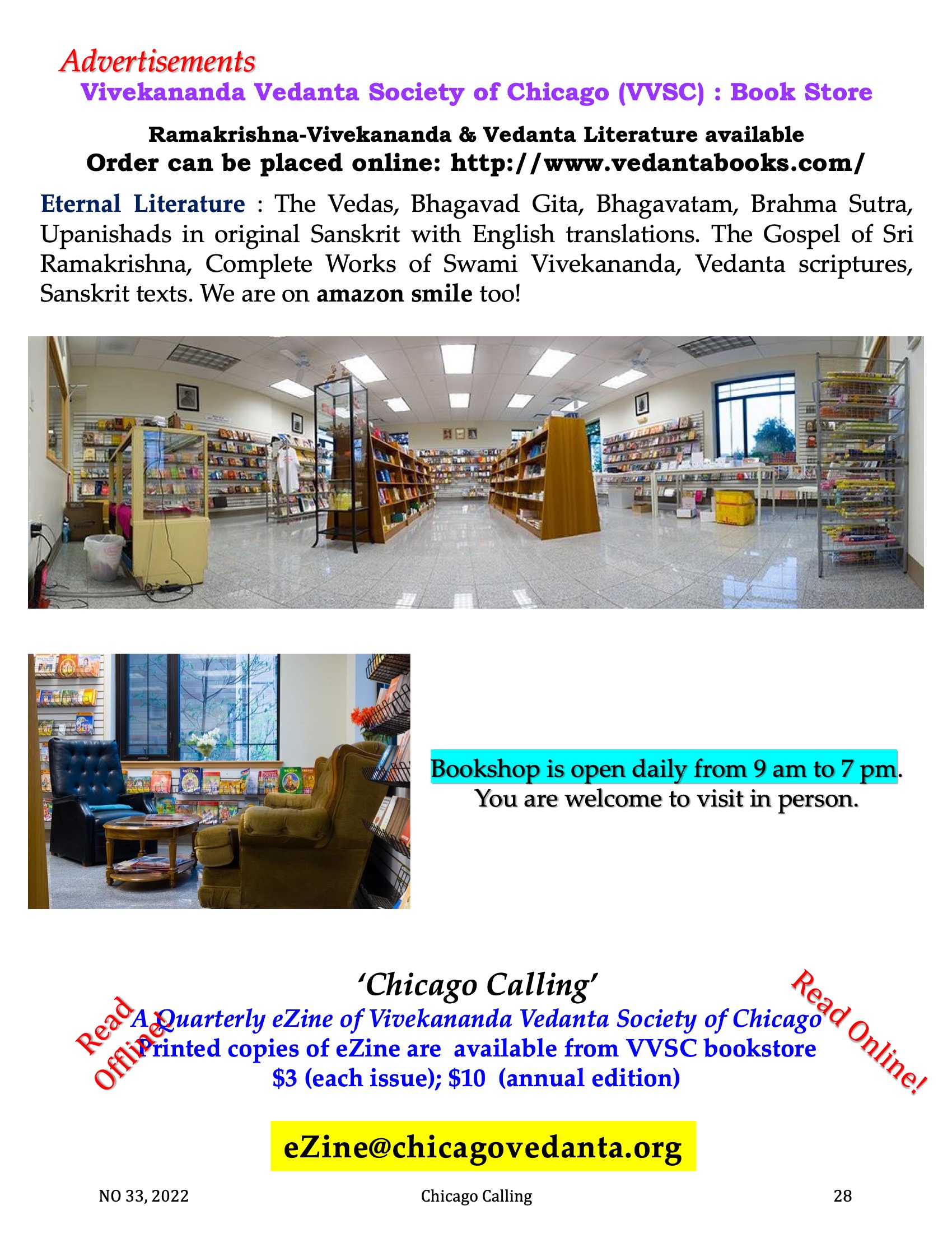 Chicago Calling ezine