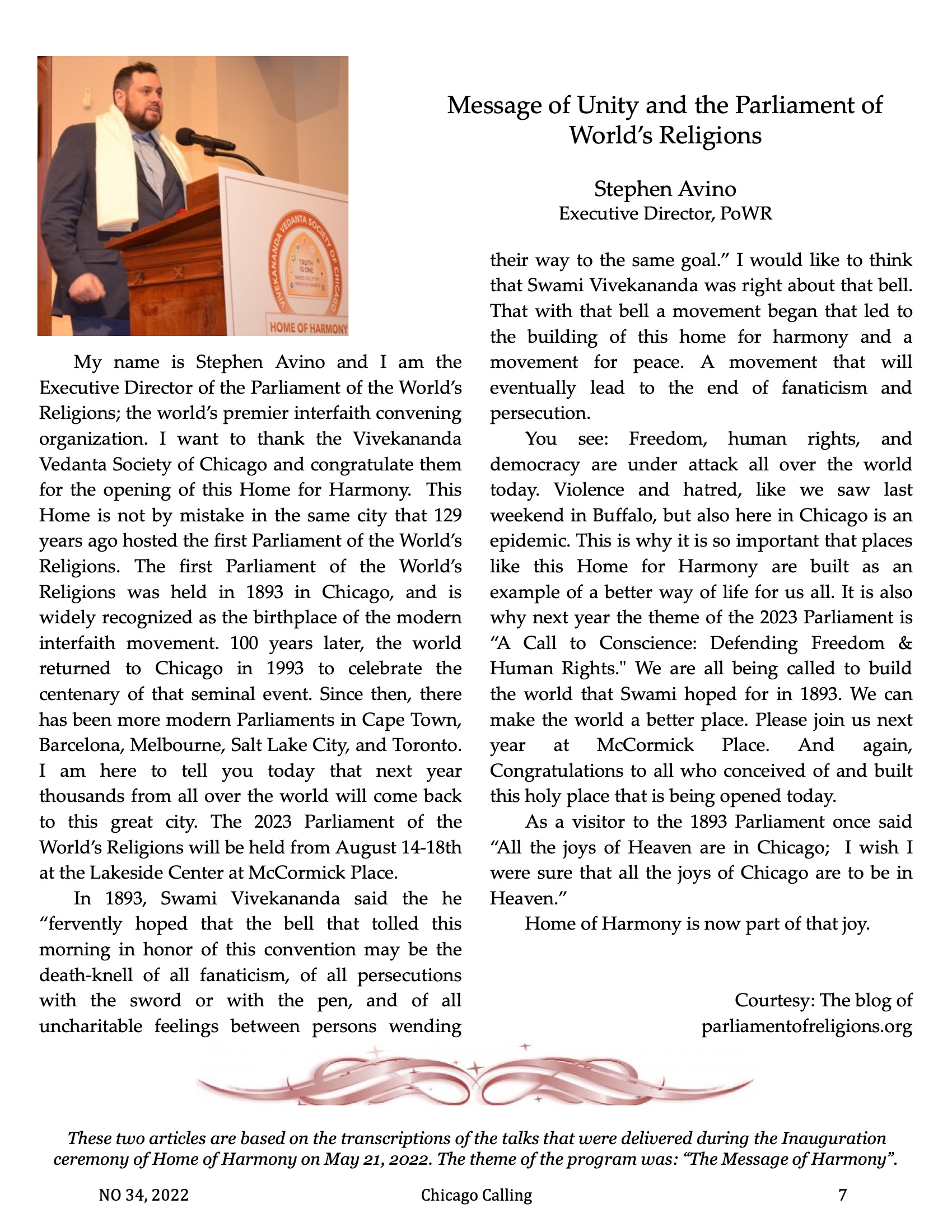 Chicago Calling ezine