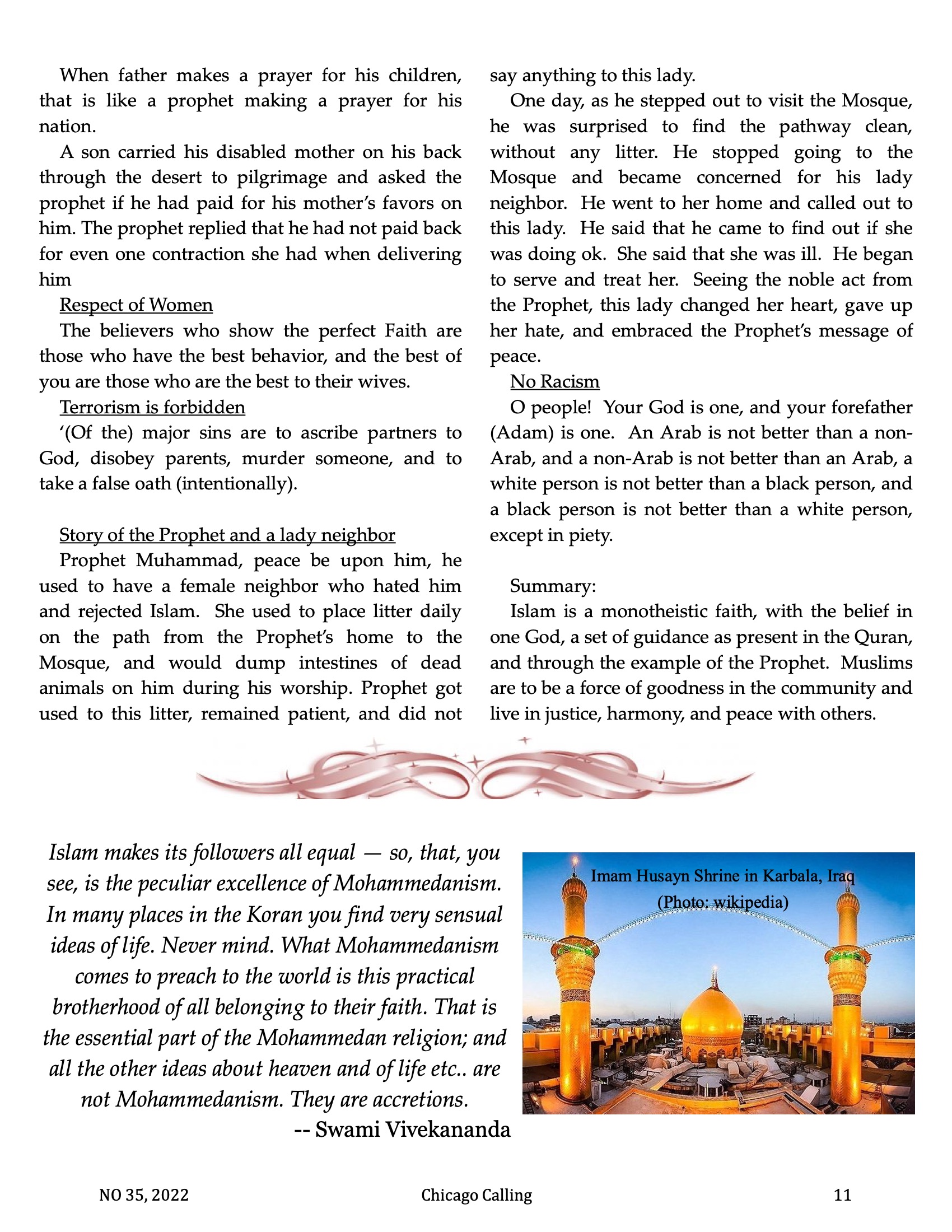 Chicago Calling ezine
