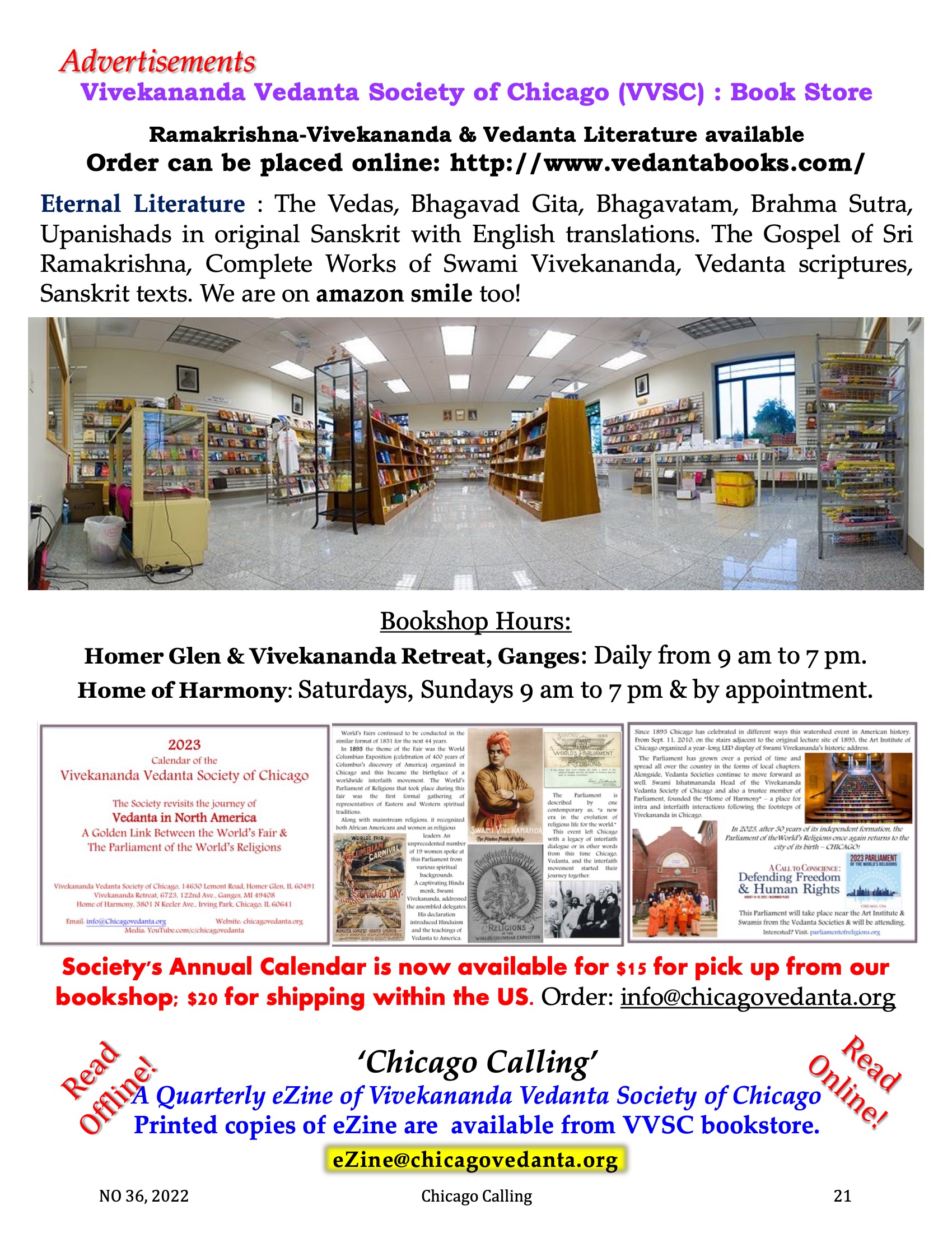 Chicago Calling ezine