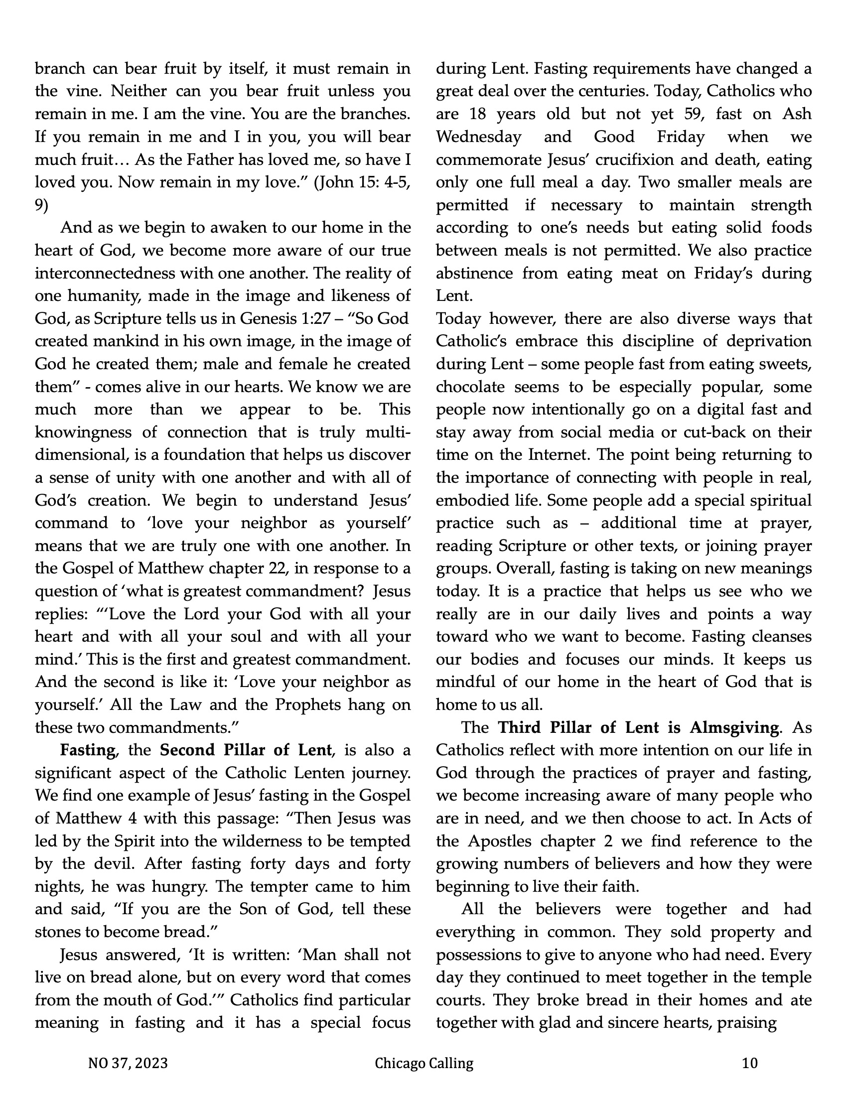 Chicago Calling ezine