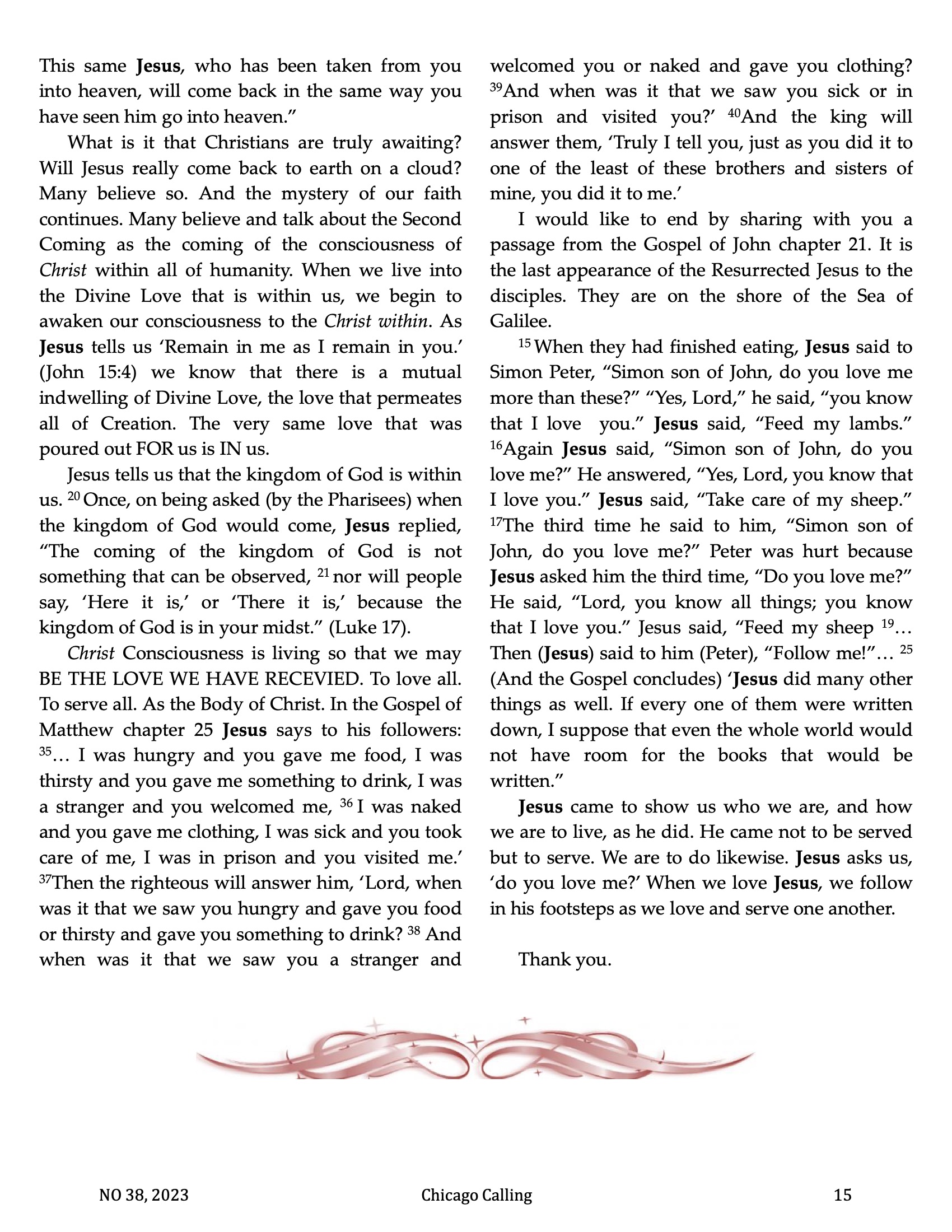 Chicago Calling ezine