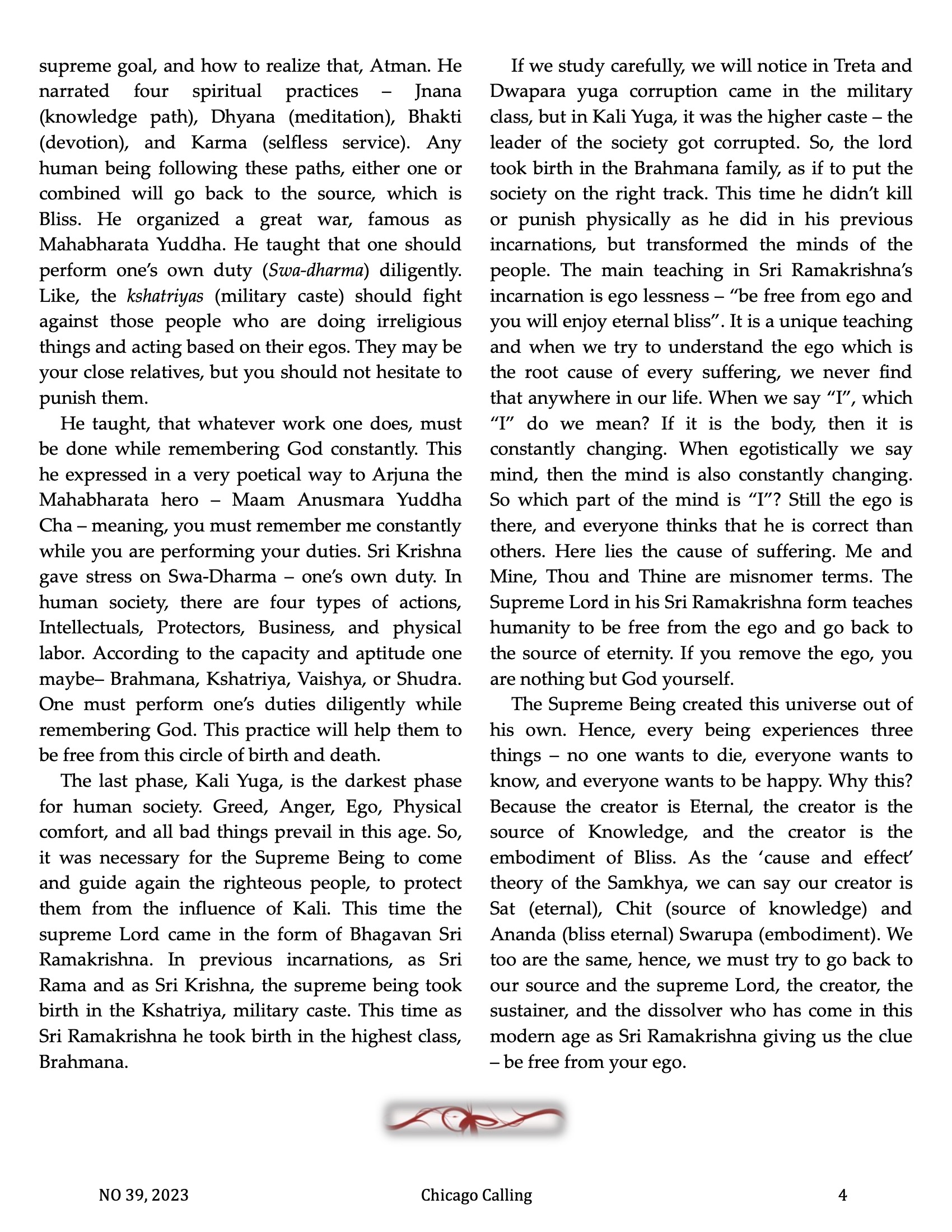 Chicago Calling ezine