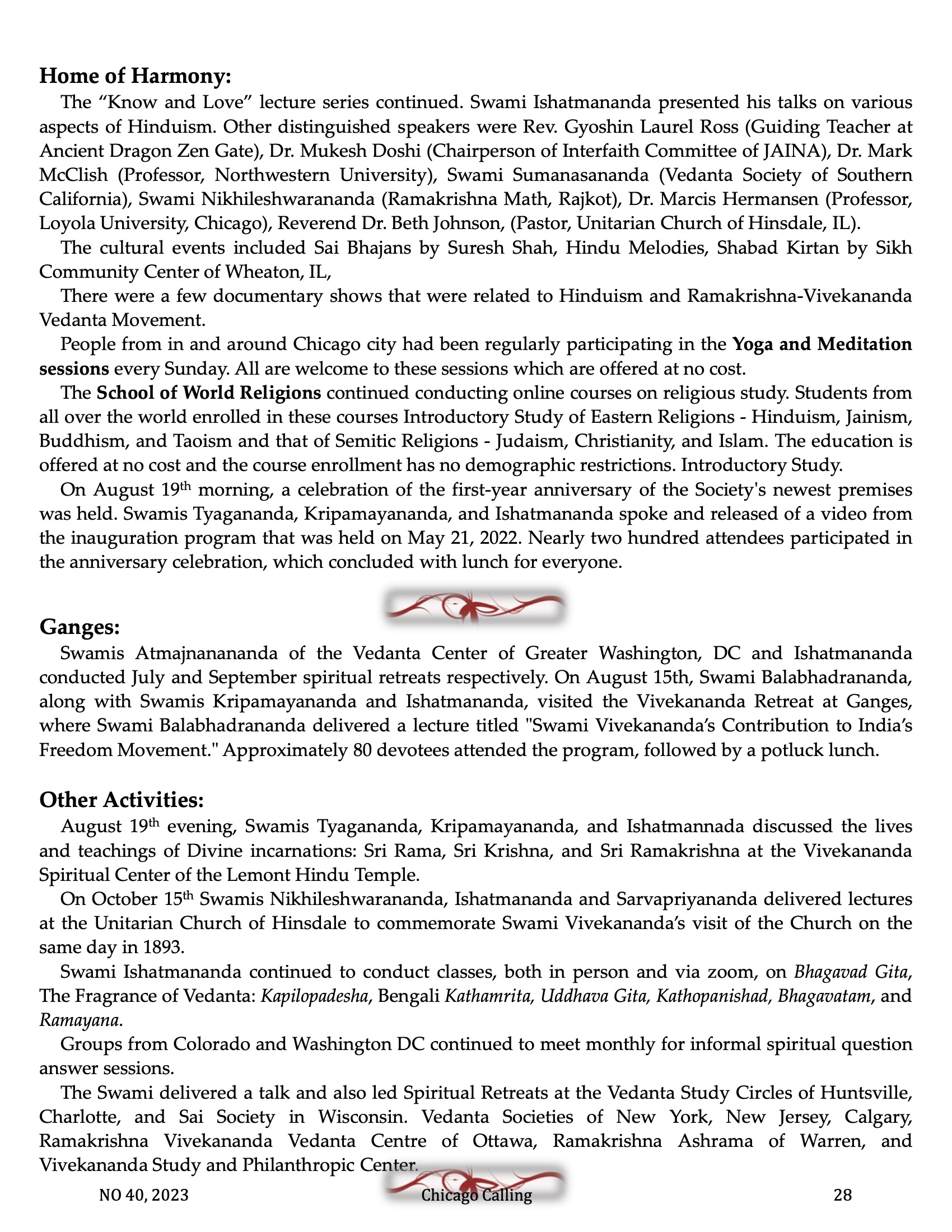 Chicago Calling ezine
