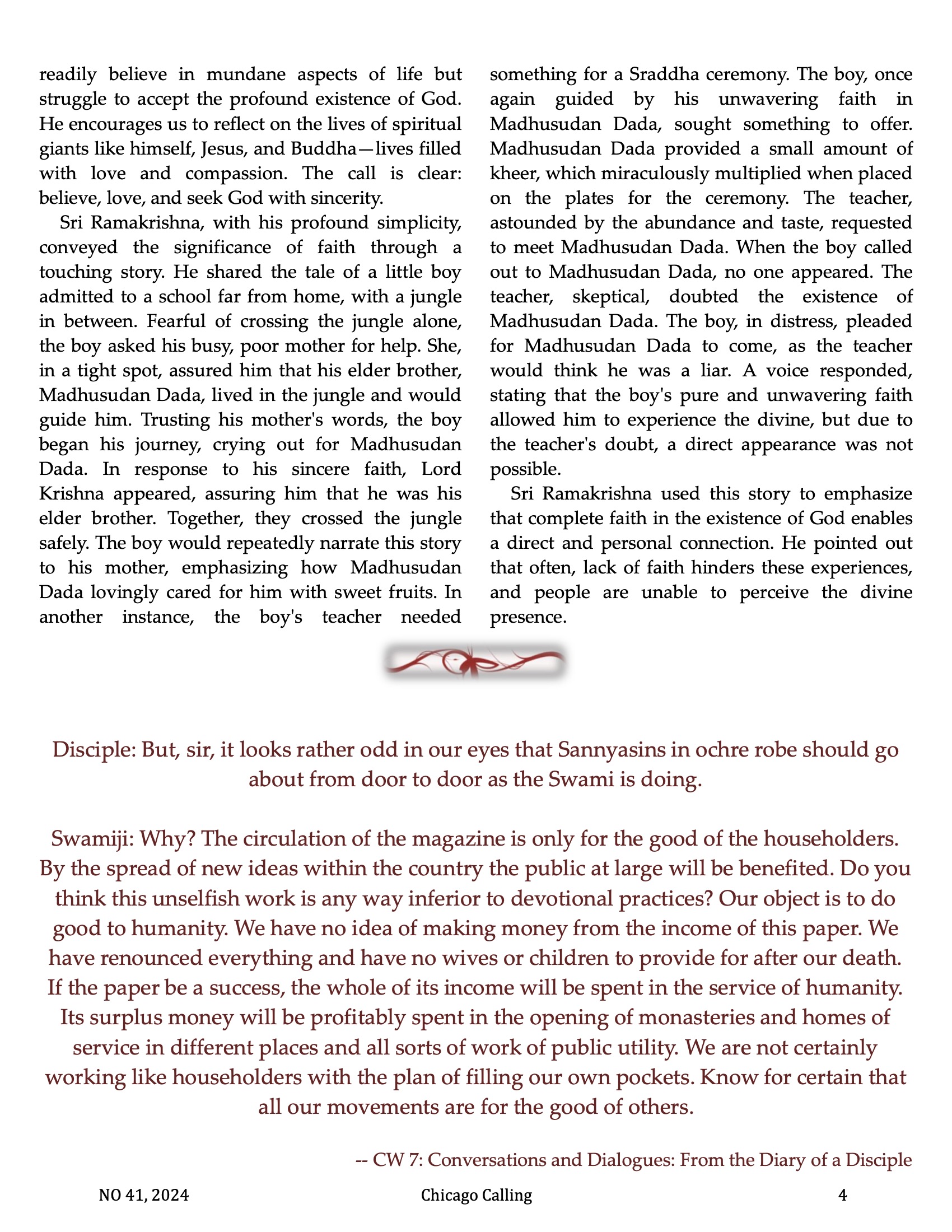 Chicago Calling ezine