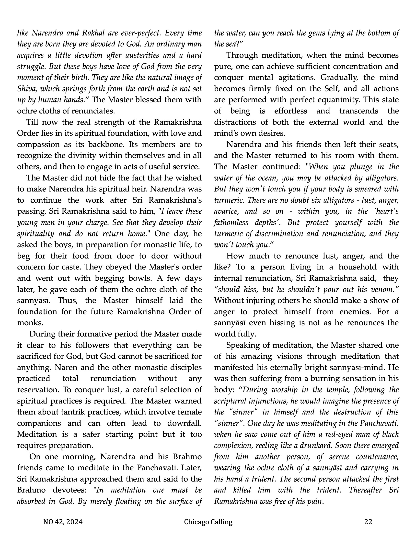 Chicago Calling ezine