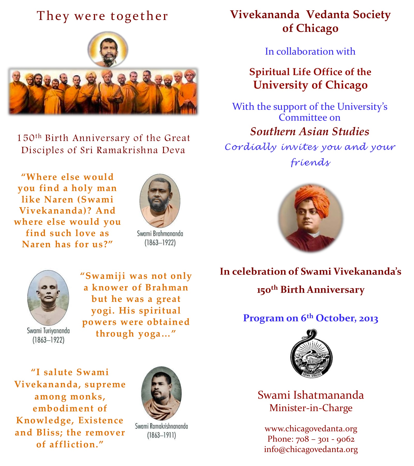 October Program Front